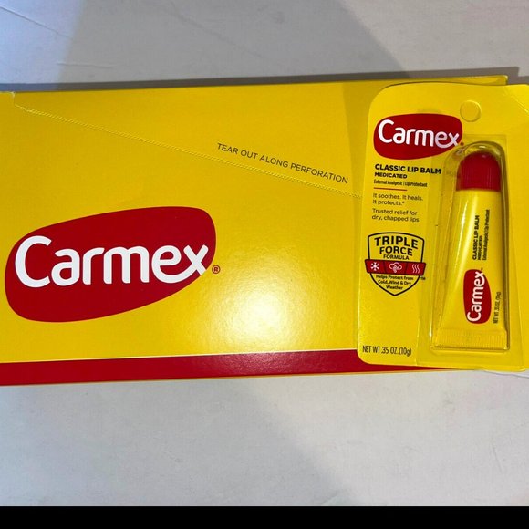 Carmex Medicated Lip Balm  Lot of 12 - Picture 1 of 2